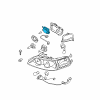 OEM 2004 Lincoln Town Car Ballast Diagram - 3W1Z-13C169-AA