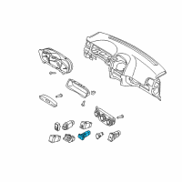 OEM 2006 Kia Spectra Switch Assembly-Rear Defroster Diagram - 937102F500