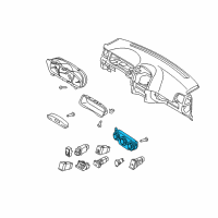 OEM Kia Spectra Control Assembly-Heater Diagram - 972502F062LK