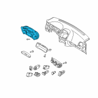 OEM 2006 Kia Spectra5 Cluster Assembly-Instrument Diagram - 940012F220