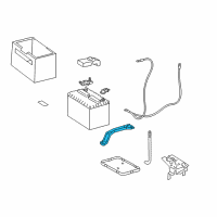 OEM 2000 Lexus ES300 Clamp Sub-Assy, Battery Diagram - 74404-06030