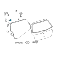 OEM 2011 Toyota Yaris Stay Ball Stud Diagram - 68961-10030