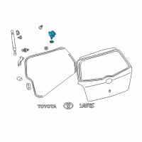 OEM Toyota Yaris Hinge Diagram - 68801-52010