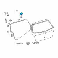 OEM 2010 Toyota Yaris Hinge Diagram - 68801-52010