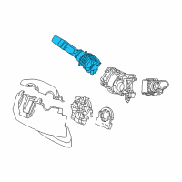 OEM Honda Pilot Switch Assembly, Lighting & Turn Signal Diagram - 35255-TVA-K11