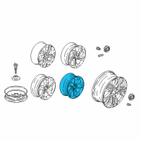 OEM 2020 Honda Accord Wheel Assembly, Aluminum (19X8 1/2J) (Citic Dicastal) Diagram - 42800-TVC-AA2