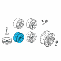 OEM 2020 Honda Accord Disk, Aluminum Wheel (19X8 1/2J) (Enkei) Diagram - 42700-TVA-A94