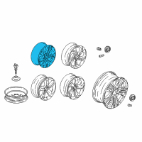 OEM 2018 Honda Accord DISK, ALUMINUM WHEEL (17X7) (1/2J) (CITIC DICASTAL) Diagram - 42700-TVA-A73