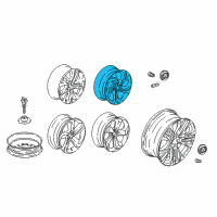 OEM 2018 Honda Accord Wheel Assembly, Aluminum (17X7) (1/2J) (Citic Dicastal) Diagram - 42800-TVA-AA2