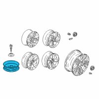 OEM 2021 Honda HR-V Cap Assembly, Aluminum Wheel Center Diagram - 44732-TVA-A01