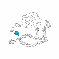 OEM 2010 Chevrolet Malibu Side Transmission Mount Diagram - 25820085