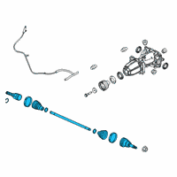 OEM 2020 Lincoln Corsair SHAFT ASY Diagram - LX6Z-4K138-B