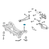 OEM 2015 Lexus CT200h Stopper, Rear Suspension Member, Rear Upper Diagram - 52277-75010