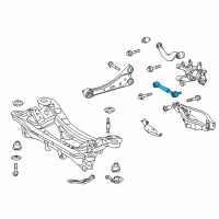 OEM Lexus Rear Suspension Control Arm Assembly, No.1 Diagram - 48710-72010