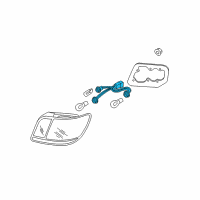 OEM 2008 Kia Rio Rear Combination Holder & Wiring Diagram - 924901G000