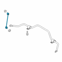 OEM 2018 Jeep Compass Link-STABILIZER Bar Diagram - 68498190AA