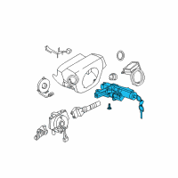 OEM Nissan Lock Set-Steering Diagram - D8700-CA025