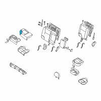 OEM 2007 Nissan Sentra Pad-Rear Seat Cushion Diagram - 88311-ET01A