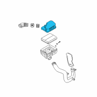 OEM 2003 Hyundai Santa Fe Cover-Air Cleaner Diagram - 28111-26350