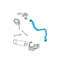 OEM 1999 Ford E-150 Econoline EGR Tube Diagram - F7UZ-9D477-FE