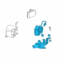 OEM 1999 Acura Integra Actuator Assembly Diagram - 36510-P28-A01