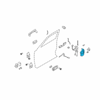 OEM 2018 Ford Flex Latch Diagram - CA8Z-7421813-C