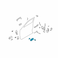 OEM 2013 Ford Flex Handle, Inside Diagram - 8A8Z-7422600-AC