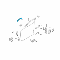 OEM 2014 Ford Flex Handle, Outside Diagram - DA8Z-7422404-AA