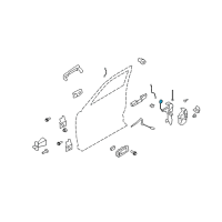 OEM Ford Flex Lock Rod Diagram - 8A8Z-7421851-A