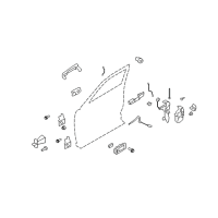 OEM Ford Flex Lock Rod Diagram - 8A8Z-7422135-A