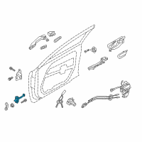 OEM 2017 Kia Cadenza Checker Assembly-Front Door Diagram - 79380F6000