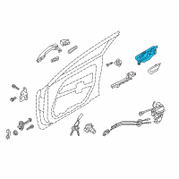 OEM 2020 Kia Cadenza Front Door Inside Handle Assembly, Right Diagram - 82620F6000SA1