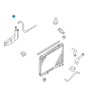 OEM 1995 Nissan 240SX Cap Reserve Tank Diagram - 21712-50M01