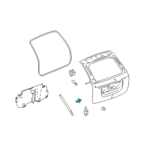 OEM 2009 Chevrolet Equinox Lift Cylinder Ball Stud Diagram - 11562311