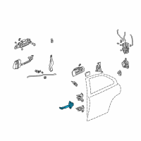 OEM 2003 Honda Civic Checker, Right Front Door Diagram - 72340-S5A-J01