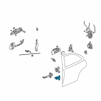 OEM 2005 Honda CR-V Hinge, Left Front Door (Lower) Diagram - 67460-S3N-003ZZ