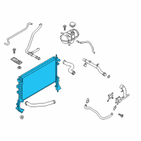 OEM 2016 Ford Mustang Radiator Diagram - FR3Z-8005-J