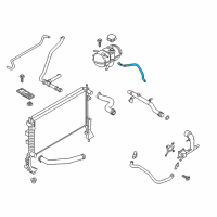 OEM 2019 Ford Mustang Reservoir Hose Diagram - JR3Z-8276-A