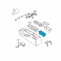 OEM 2008 BMW X3 Drink Holder, Centre Console Rear Diagram - 51-16-3-413-092