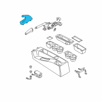 OEM BMW X3 Handbrake Lever Cover Diagram - 34-42-3-424-442