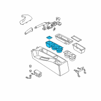 OEM BMW X3 Drink Holder, Centre Console Front Diagram - 51-16-3-404-749