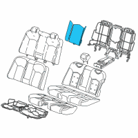 OEM 2020 Cadillac CT6 Seat Back Heater Diagram - 84369815