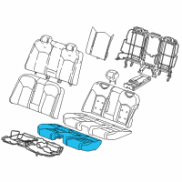 OEM 2017 Cadillac CT6 Seat Cushion Pad Diagram - 84074661