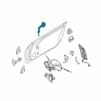OEM 2012 Nissan 370Z Cylinder Set - Door Lock, RH Diagram - H0600-1ET0A