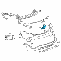 OEM Chevrolet Trax Reflector Diagram - 42598151