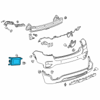 OEM Chevrolet MODULE ASM-SIDE OBJECT SENSING ALERT Diagram - 42625292