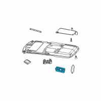 OEM 2008 Jeep Commander Lamp-Courtesy Diagram - 1DD681D1AA