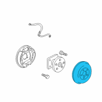 OEM 2003 Pontiac Aztek Drum Asm, Rear Brake Diagram - 10304169