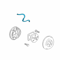 OEM Pontiac Aztek Hose Asm-Rear Brake Diagram - 10445423