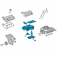 OEM 2017 Cadillac CT6 Upper Oil Pan Diagram - 12679238